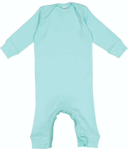 Infant Long-Sleeve Baby Rib Coverall - Chill