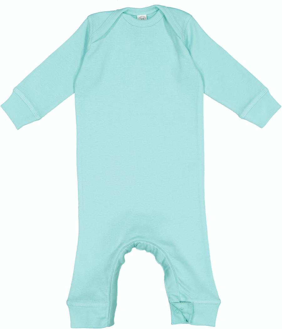Infant Long-Sleeve Baby Rib Coverall - Chill