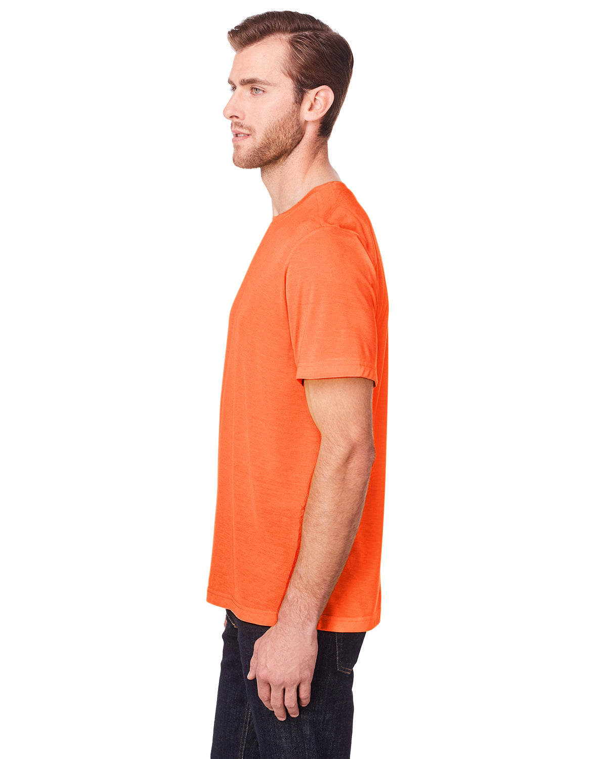 Unisex Fusion ChromaSoft™ Performance T-Shirt - Campus Orange