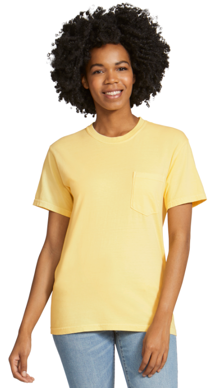 Unisex Heavyweight RS Pocket T-Shirt - Butter