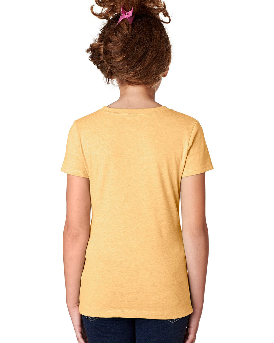 Girl's Youth Princess CVC T-Shirt - Banana Cream