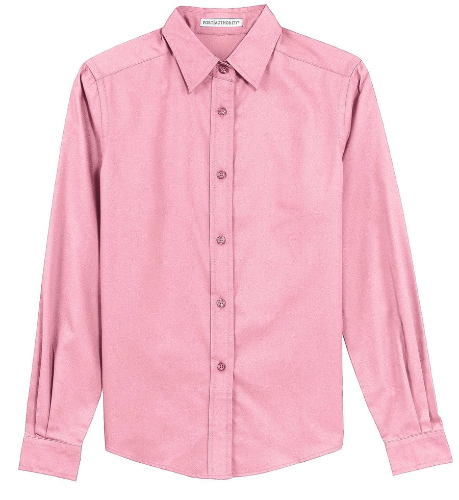 Women's Long Sleeve Easy Care Shirt - Light Pink