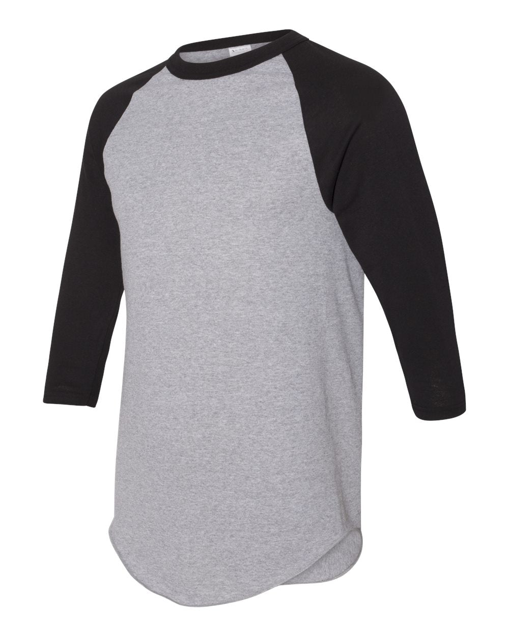 Unisex 3/4-Sleeve Baseball Jersey - Athletic Heather / Black