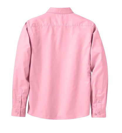 Women's Long Sleeve Easy Care Shirt - Light Pink