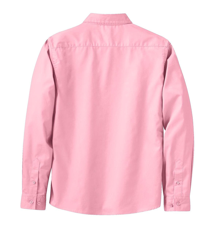 Women's Long Sleeve Easy Care Shirt - Light Pink