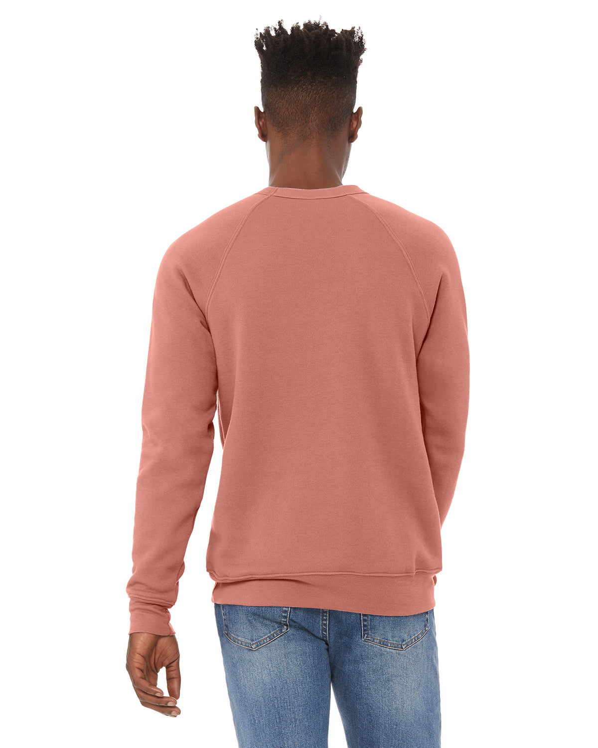 Unisex Sponge Fleece Raglan Sweatshirt - Mauve