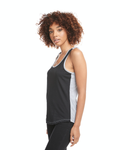 Women's Ideal Colorblock Racerback Tank - Black / Heather Gray