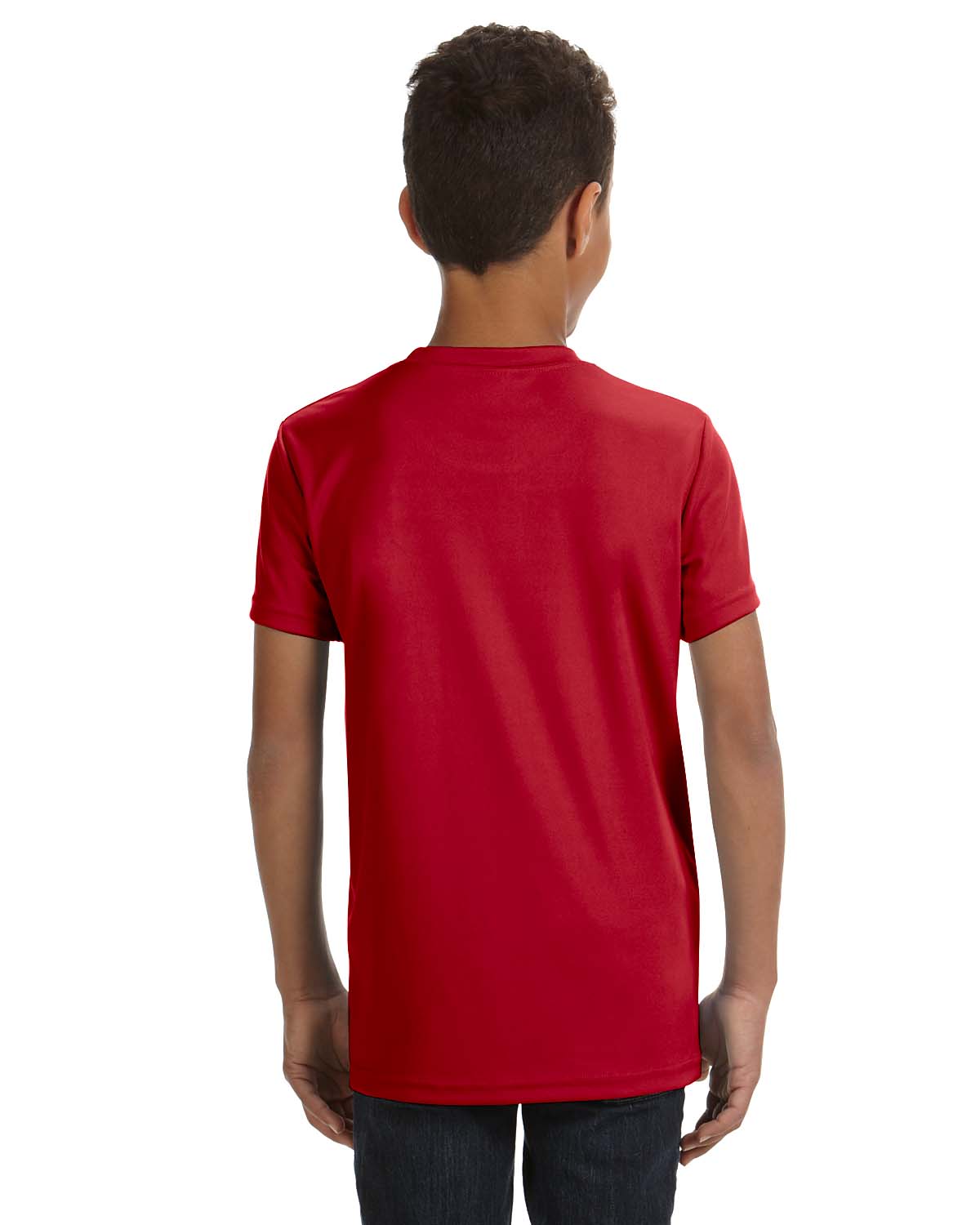 Youth Performance Short-Sleeve T-Shirt - Sport Scarlet Red