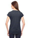 Women's Triblend V-Neck T-Shirt - Heather Navy