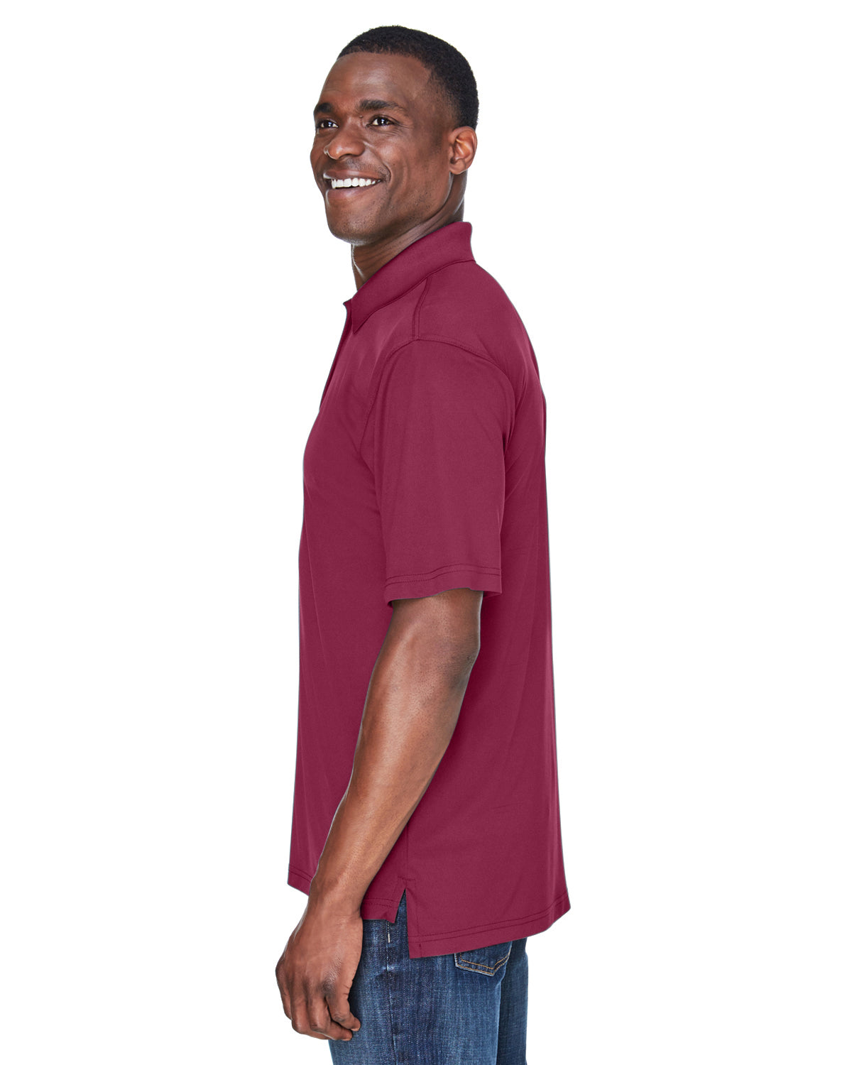 Men's Cool & Dry Sport Performance Interlock Polo - Maroon