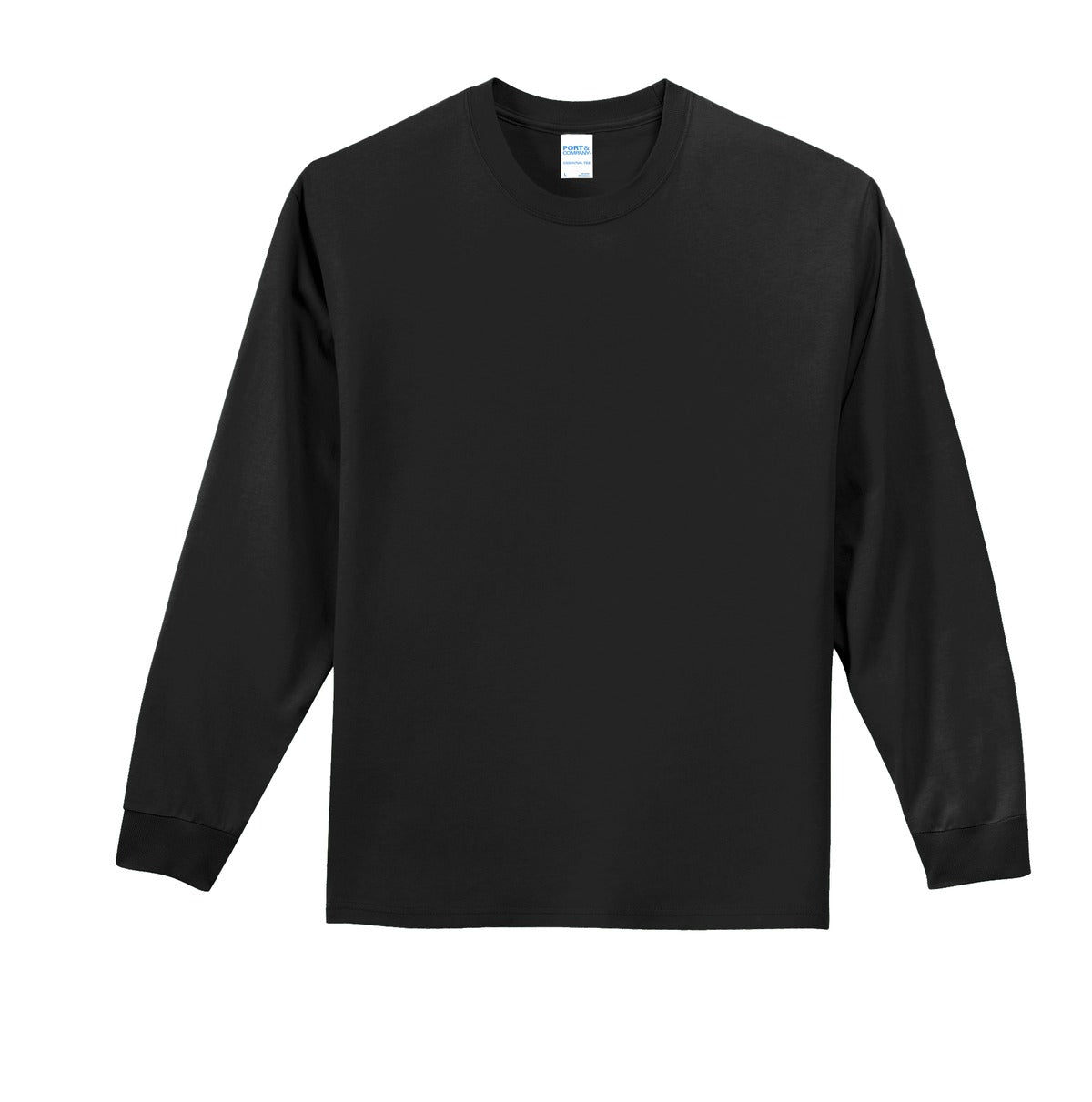 Unisex Tall Long Sleeve Essential Tee - Jet Black
