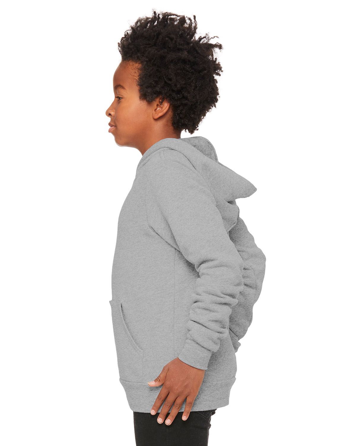 Youth Sponge Fleece Pullover Hoodie - Heather Athletic