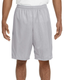 A4 N5296 - Unisex Nine Inch Inseam Mesh Short - Silver