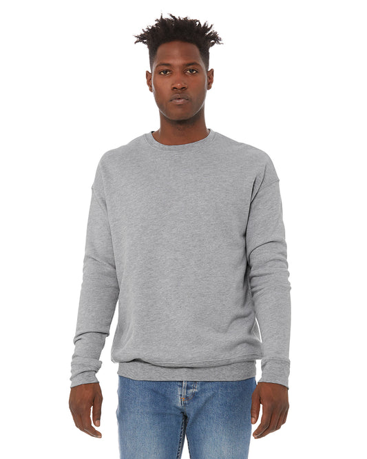 Unisex Drop Shoulder Fleece - Heather Athletic