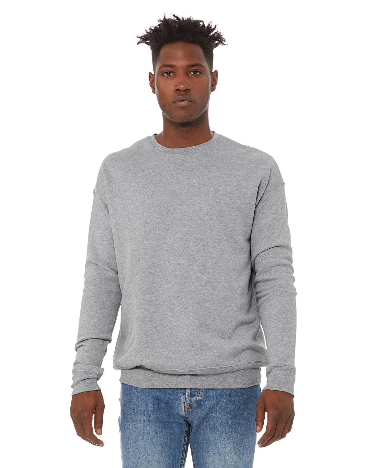 Unisex Drop Shoulder Fleece - Heather Athletic