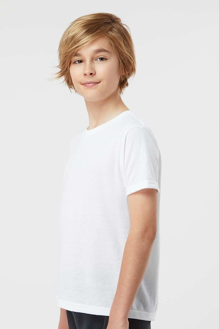 Youth Poly-Rich Tee - White