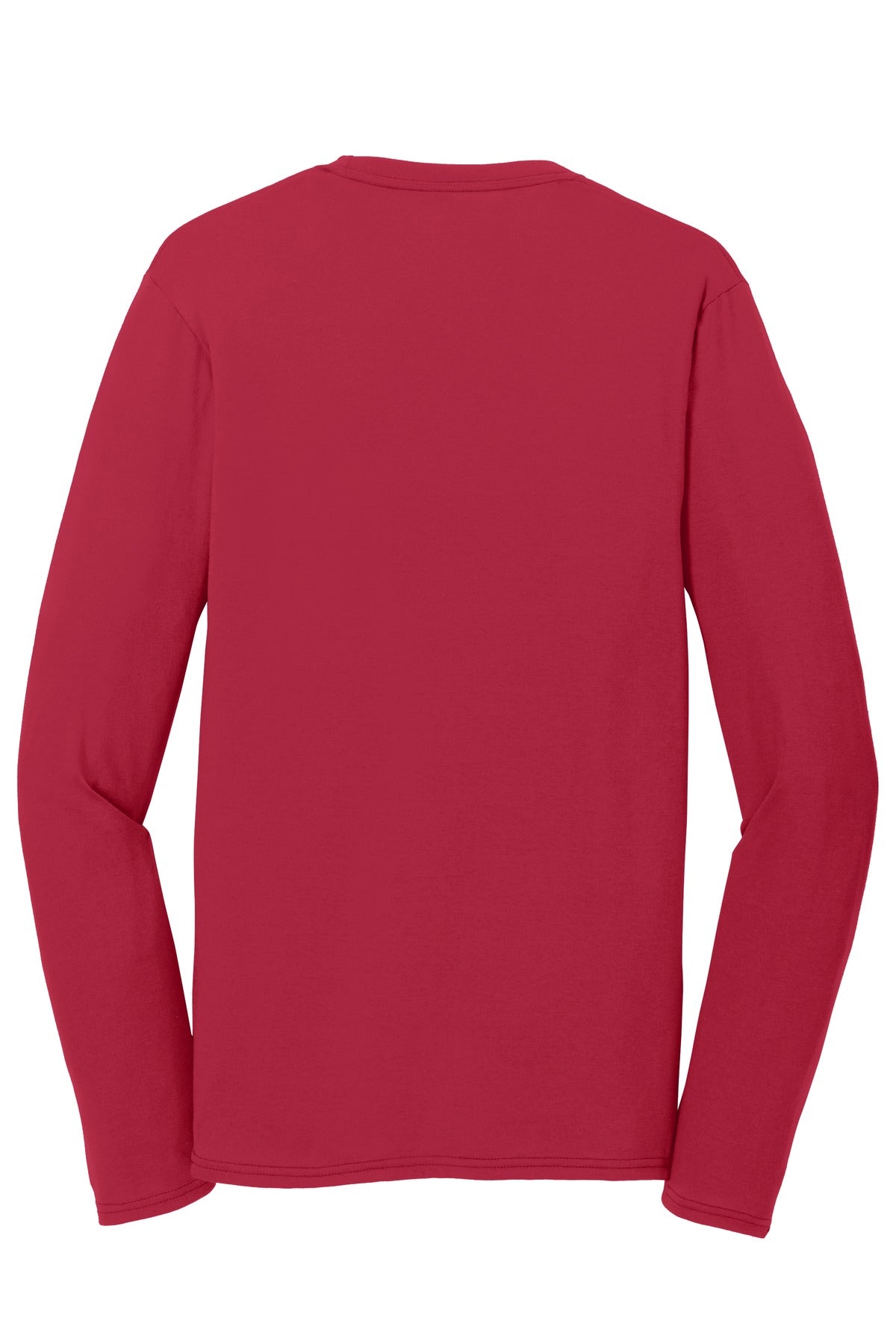 Unisex Long Sleeve Performance Blend Tee - Red