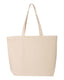 Q-Tees Q611 - 25L Zippered Tote - Natural