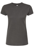 Women's Slim Fit Fine Jersey Tee - Charcoal