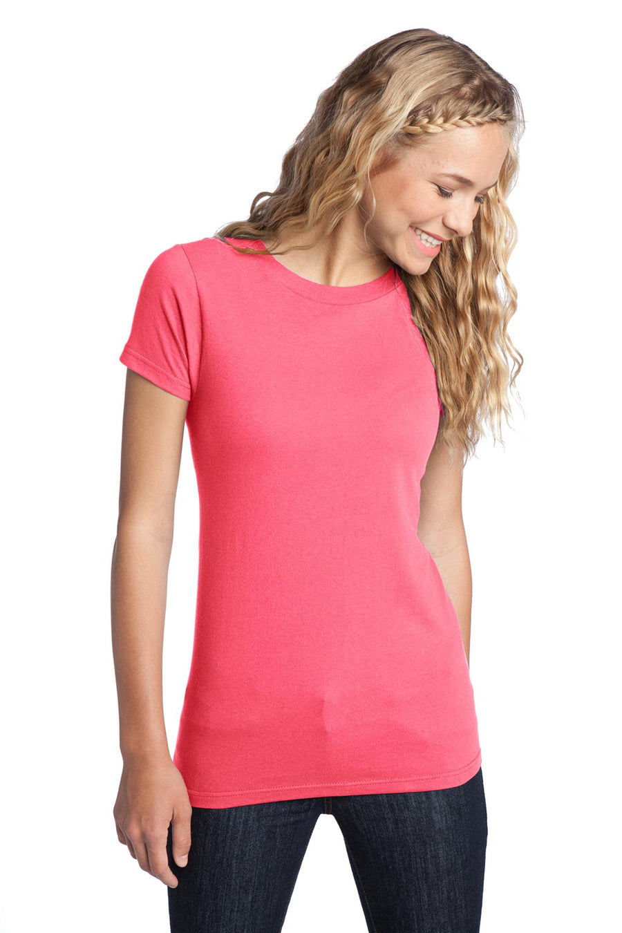 Women's Fitted The Concert Tee - Neon Pink
