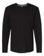 LAT 6918 - Forward Shoulder Long Sleeve Fine Jersey Tee - Black / Titanium