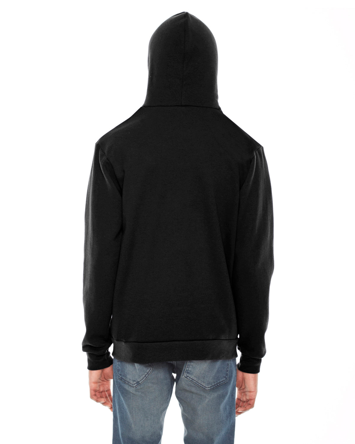 Unisex Flex Fleece Zip Hoodie - Black