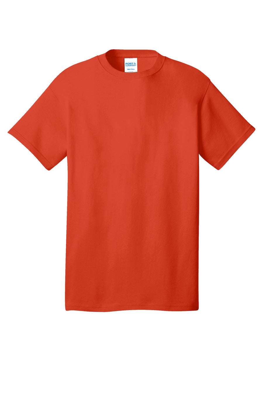 Unisex Tall Core Cotton Tee - Orange