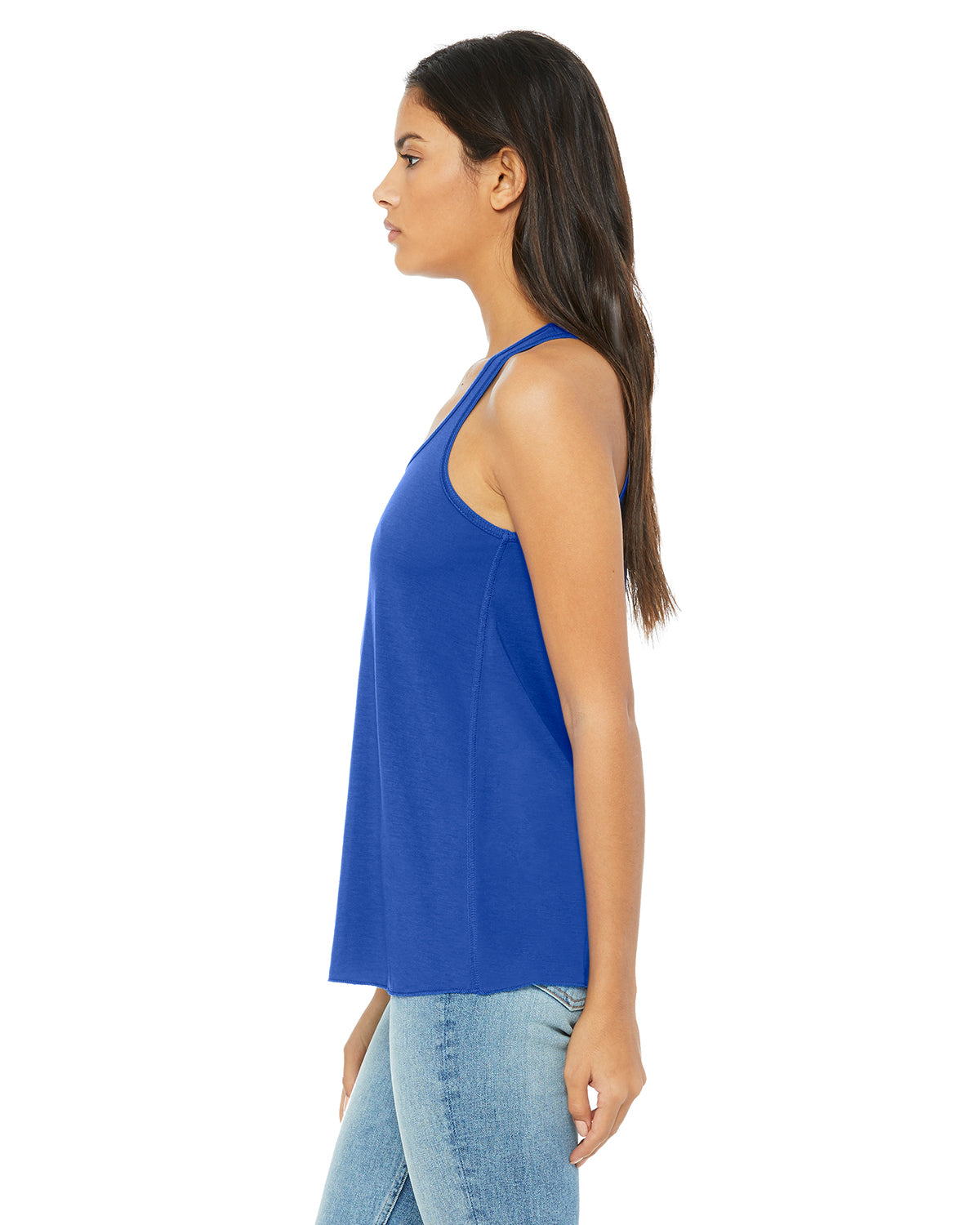 Women's Flowy Racerback Tank - True Royal