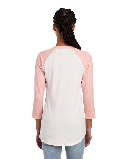 Unisex Premium Blend Raglan Baseball T-Shirt - SW CRM HT/ BL PK
