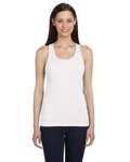 Women’s 2X1 Rib Racerback Tank - White