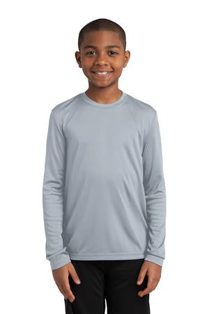 Youth Long Sleeve PosiCharge Competitor Tee - Silver