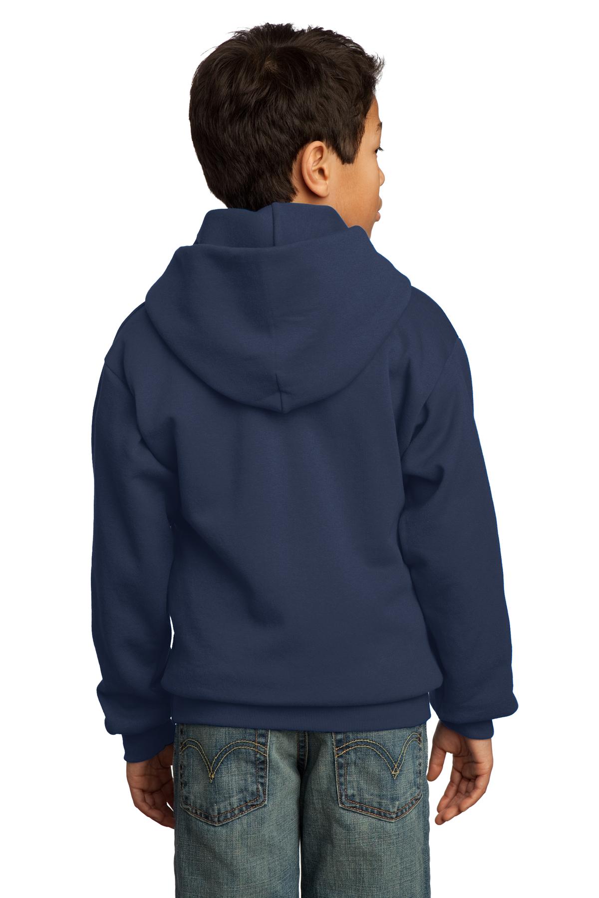 Youth Core Fleece Pullover Hoodie - Navy
