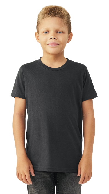 Youth Triblend Short-Sleeve T-Shirt - Solid Dark Gray Triblend
