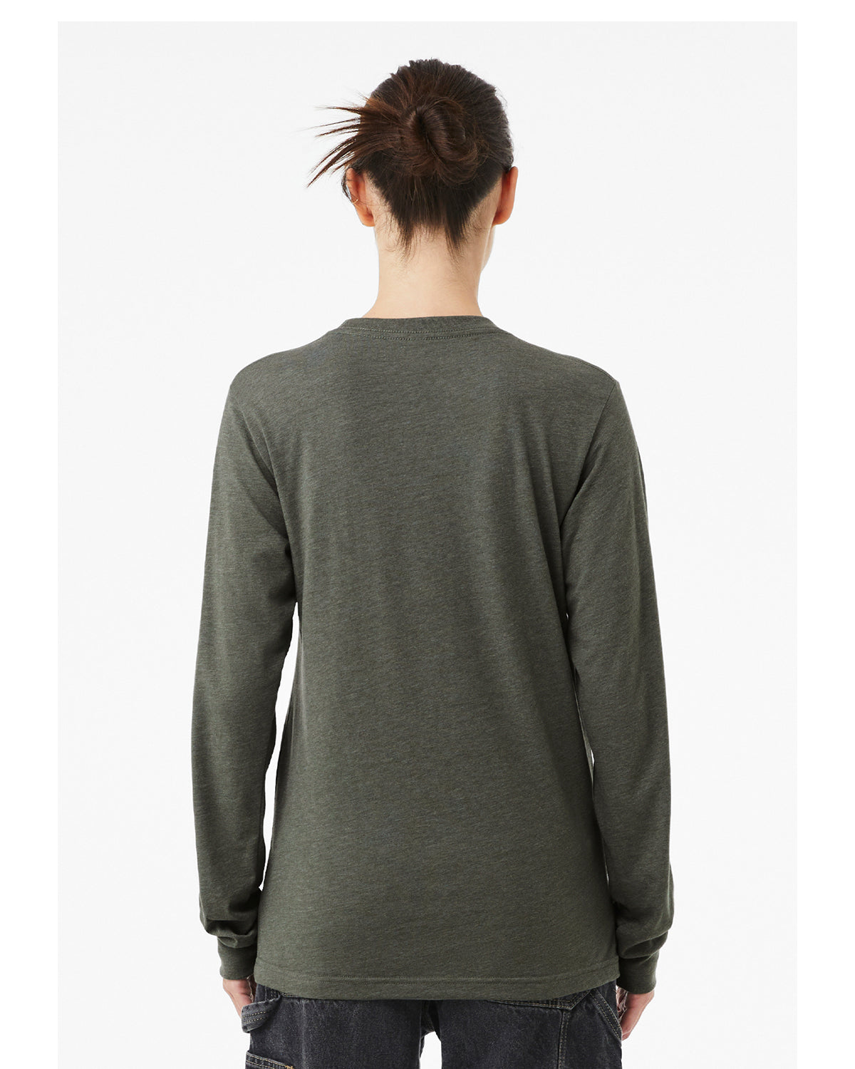 Unisex Jersey Long-Sleeve T-Shirt - Heather Military Green