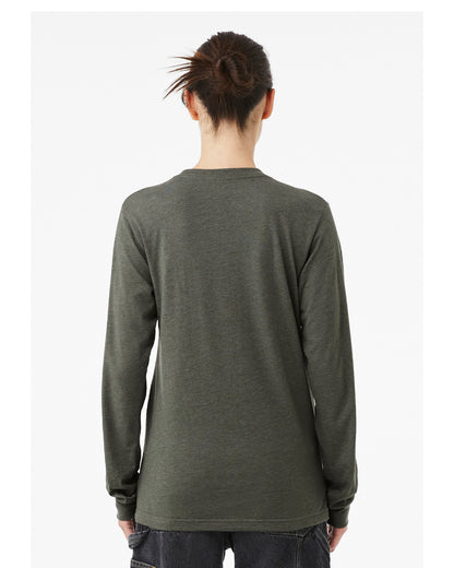 Unisex Jersey Long-Sleeve T-Shirt - Heather Military Green