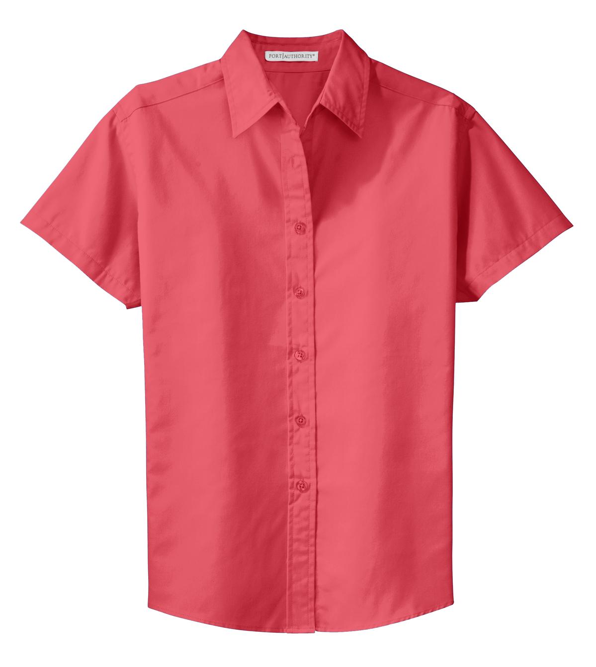 Women's Short Sleeve Easy Care Shirt - Hibiscus