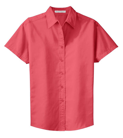 Women's Short Sleeve Easy Care Shirt - Hibiscus