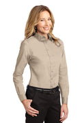 Women's Long Sleeve Easy Care Shirt - Stone