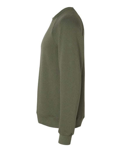 Unisex Sponge Fleece Raglan Sweatshirt - Military Green