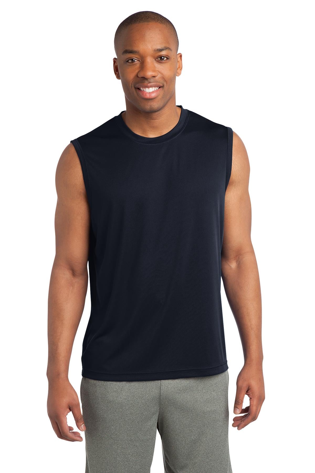 Men's Sleeveless PosiCharge Competitor Tee - True Navy