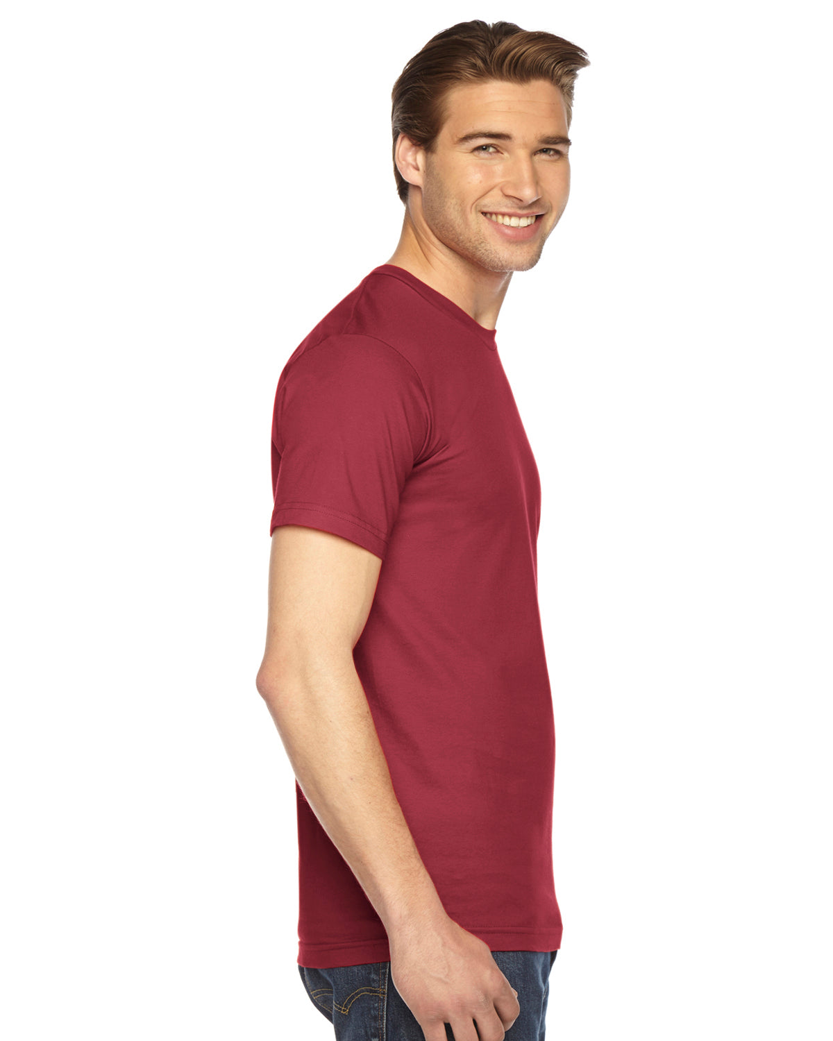 Unisex Fine Jersey Short-Sleeve T-Shirt - Cranberry