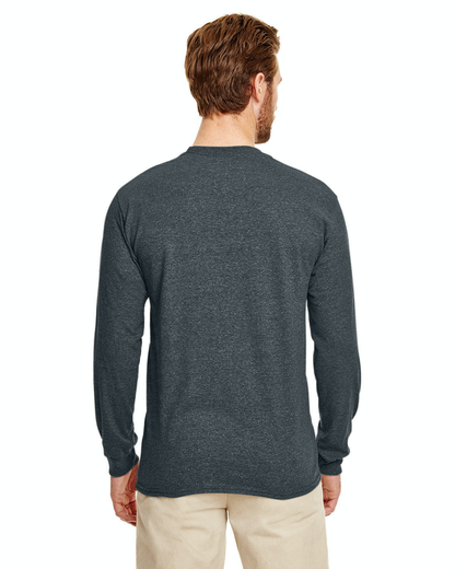 Unisex 50/50 Long-Sleeve T-Shirt - Dark Heather