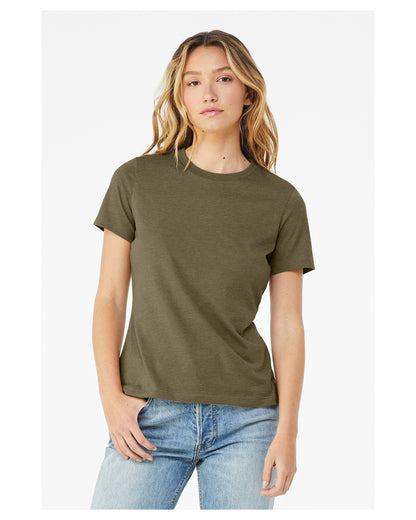 Women's Heathered Relaxed Jersey Short-Sleeve T-Shirt - Heather Olive