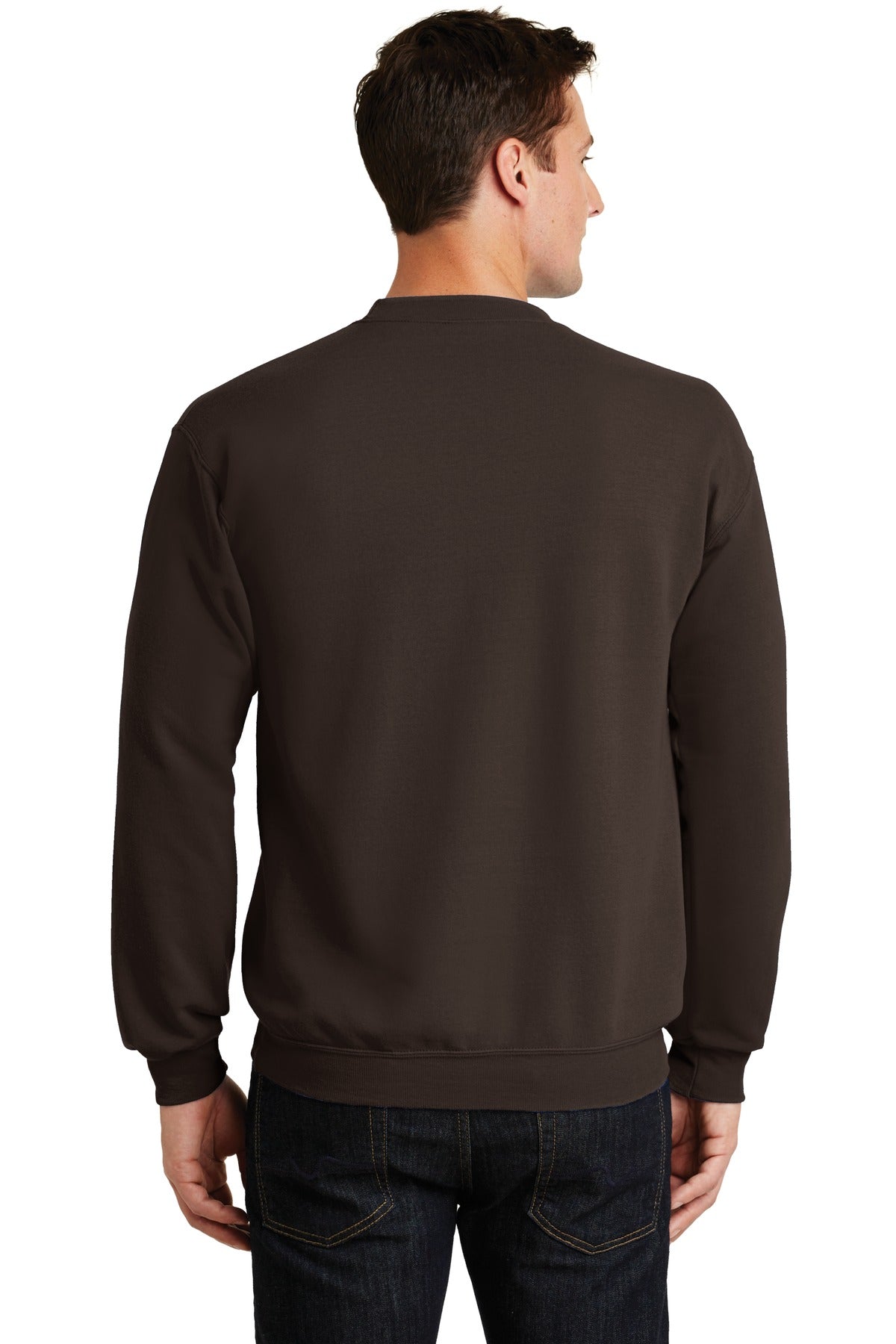 Unisex Core Fleece Crewneck Sweatshirt - Dark Chocolate