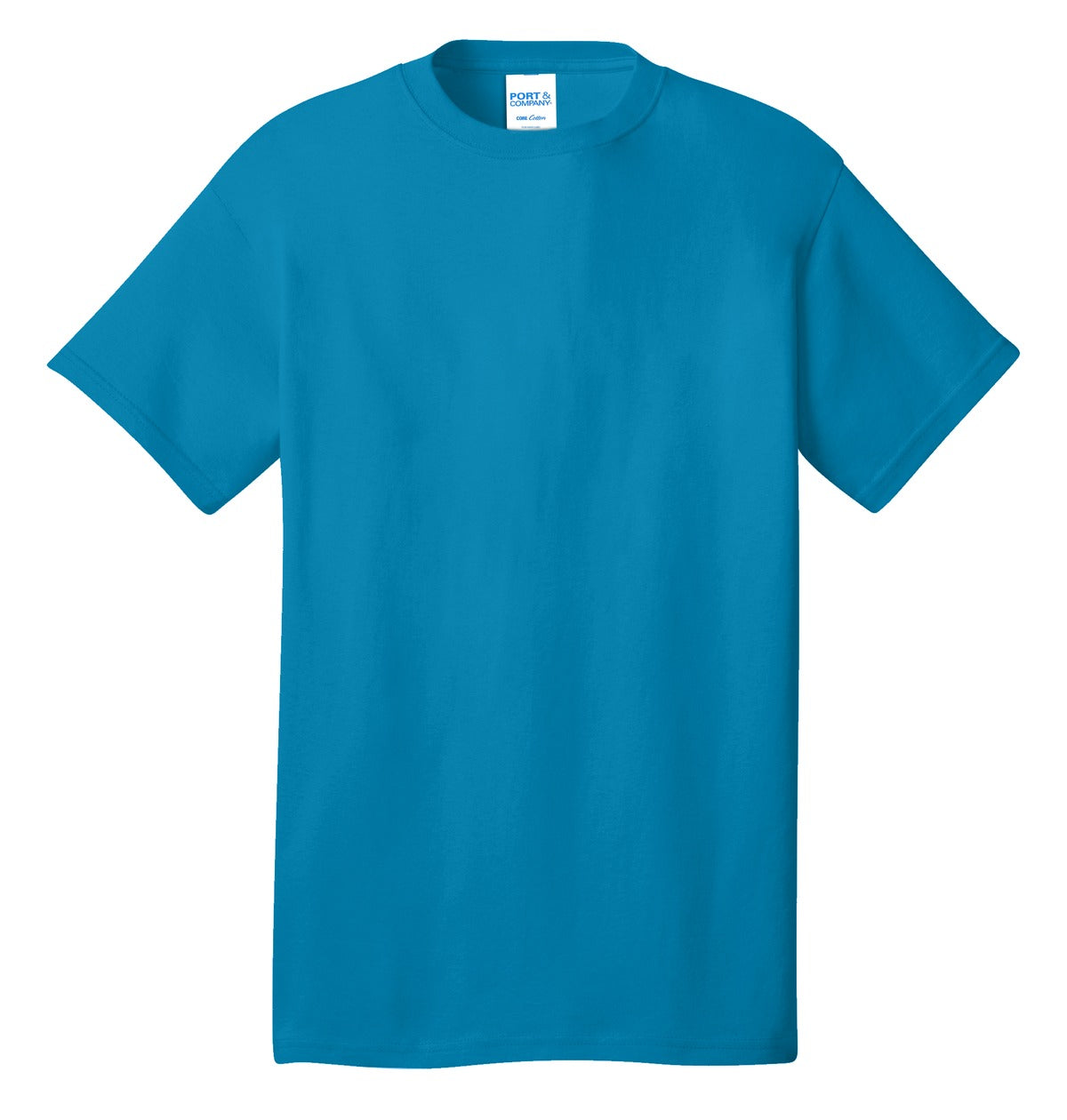 Unisex Core Cotton Tee - Neon Blue