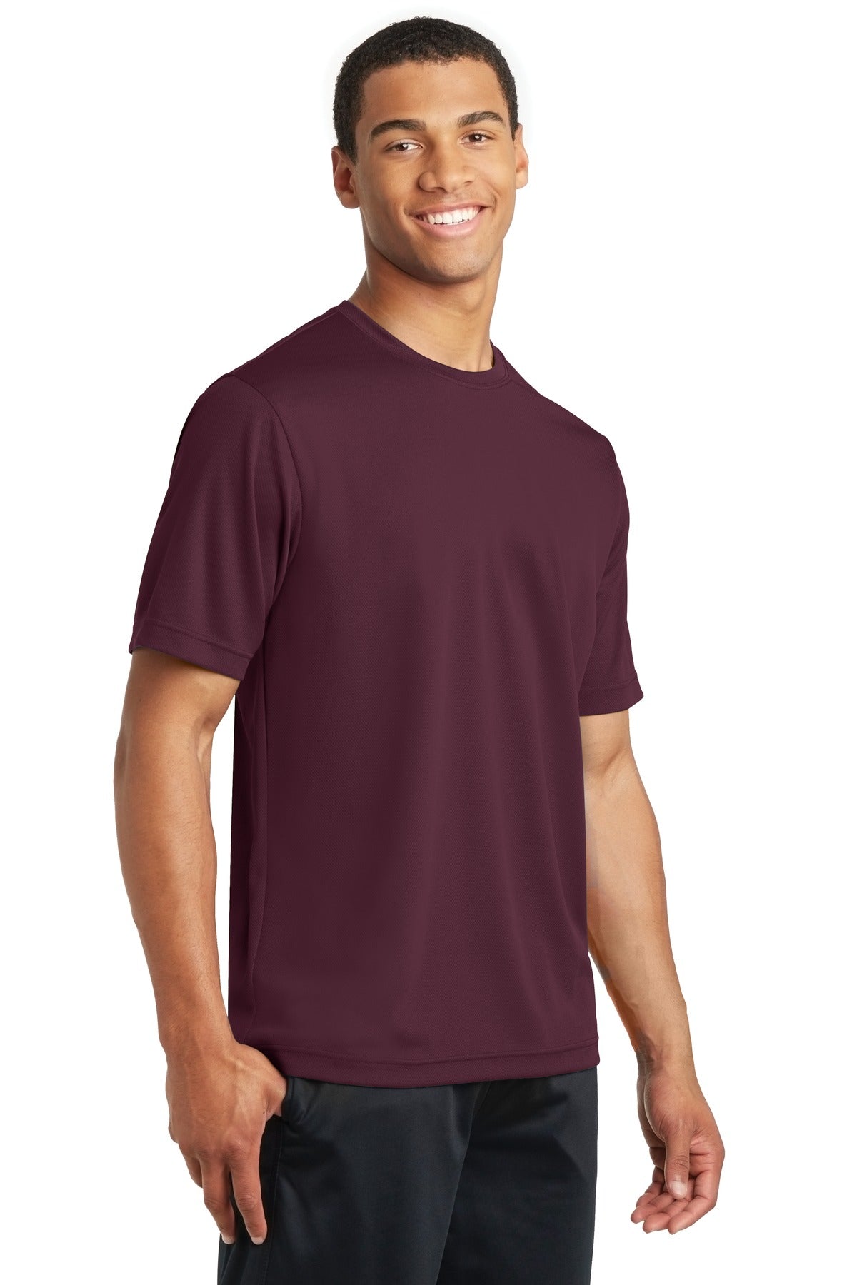 Unisex PosiCharge RacerMesh Tee - Maroon