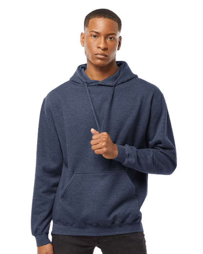 Unisex Fleece Pullover Hoodie - Heather Denim
