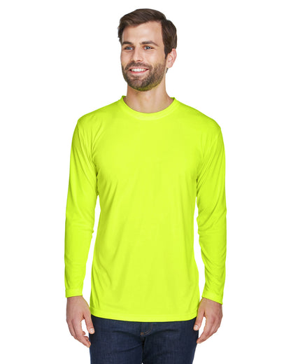 Unisex Cool & Dry Sport Long-Sleeve Performance Interlock T-Shirt - Bright Yellow