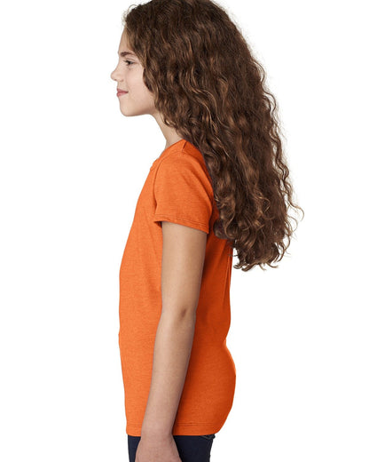 Girl's Youth Princess CVC T-Shirt - Orange