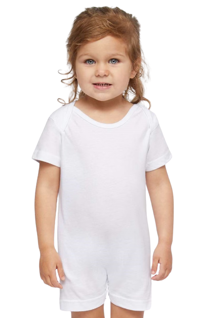 Infant Premium Jersey T-Shirt Romper - White